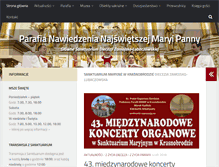 Tablet Screenshot of krasnobrod-sanktuarium.pl